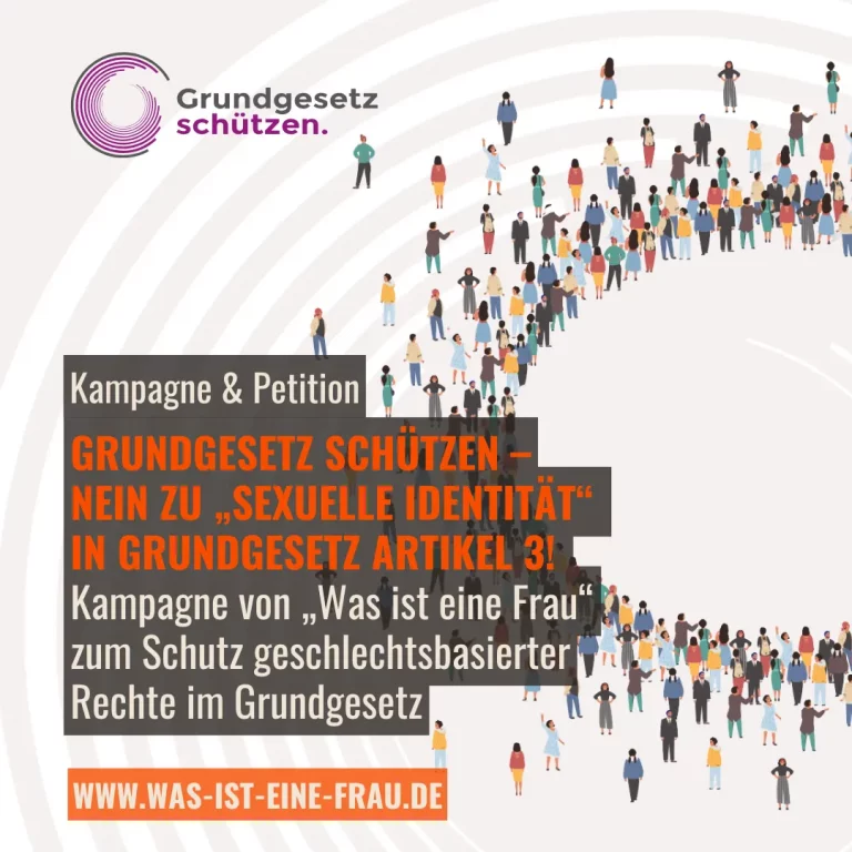 Grundgesetz schützen – Nein zu „sexuelle Identität“ in Grundgesetz Artikel 3