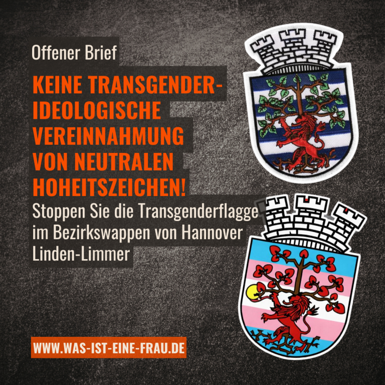 Keine transgenderideologische Vereinnahmung von neutralen Hoheitszeichen!